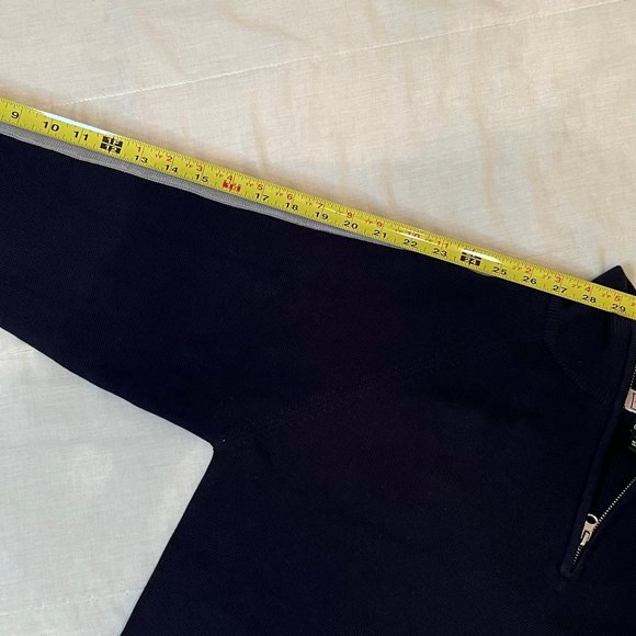 Arizona Jean Mens Sweater XL Navy Casual Pullover 1/4 Zip EXCELLENT condition - Picture 6 of 9